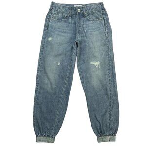 Rag And Bone Miramar Relaxed Jogger Pant S Glass Hill Blue Faux Jean